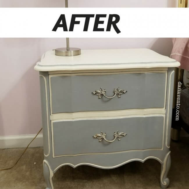 White Chalky Paint Dresser Makeover