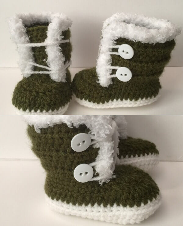 crochet baby boots pattern uggs