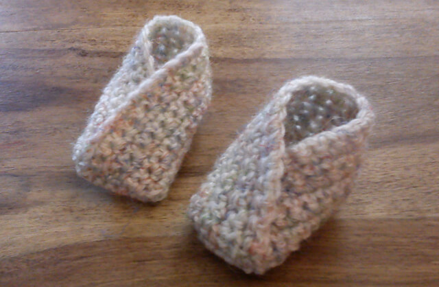 Easy Crochet Baby Booties 