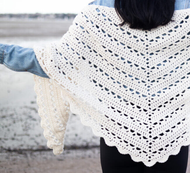 Easy Crochet Wrap For Spring! Free Pattern