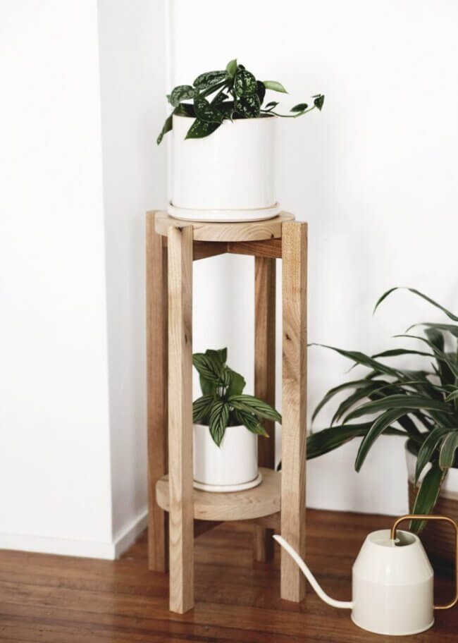 30 Cute, Cheap & Easy DIY Plant Stands To Try Right Now | Crafty Club