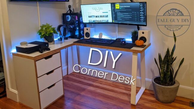 DIY Corner Desk