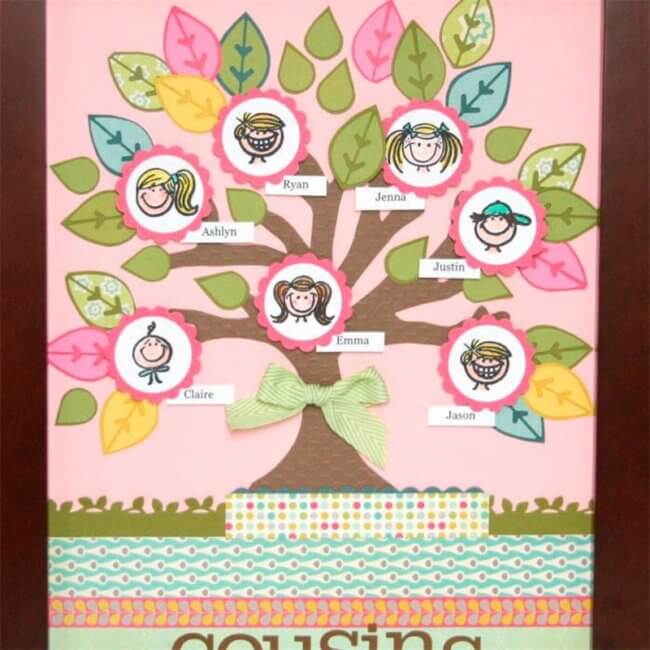 Crafting with Kids: Family Tree Wall Art