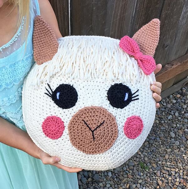 Free Crochet Llama Pillow Pattern